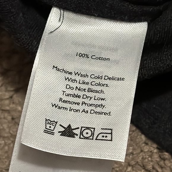 Eddie Bauer Shirt Dress-Cotton-Sz 8-Gray/White Polka Dot-PopOver-Tie Waist-EUC - Picture 15 of 16